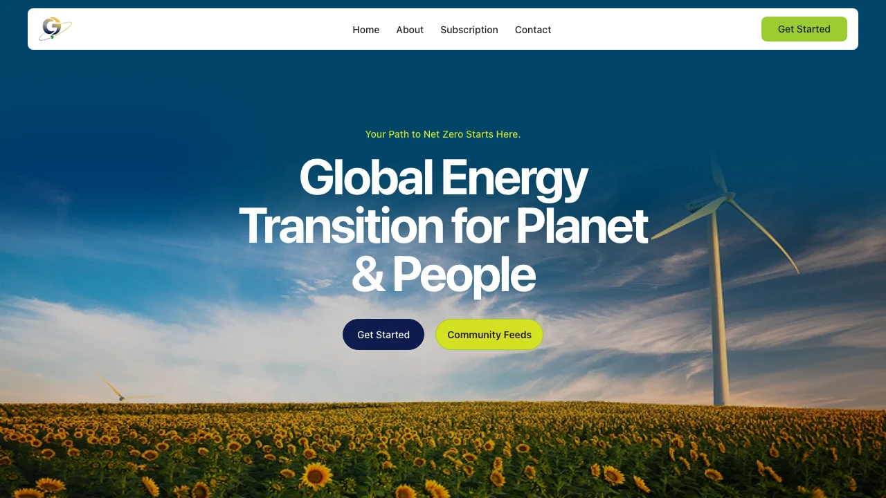 The Global Energy Transition website