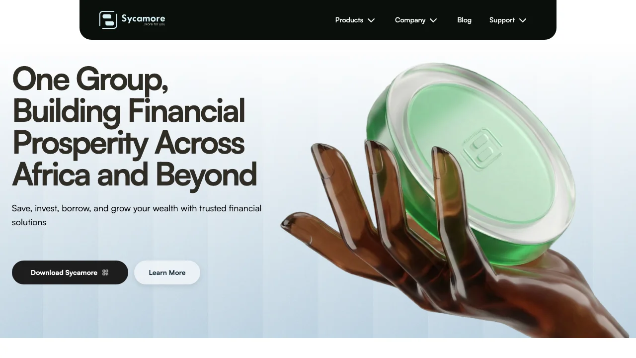 The Sycamore website